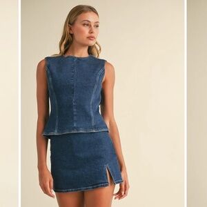 Two piece denim set